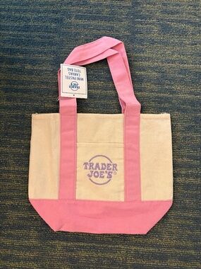 Trader Joe’s Mini Tote Bags - Pastel pink